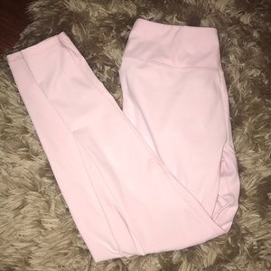 Light pink gymshark work out pants.